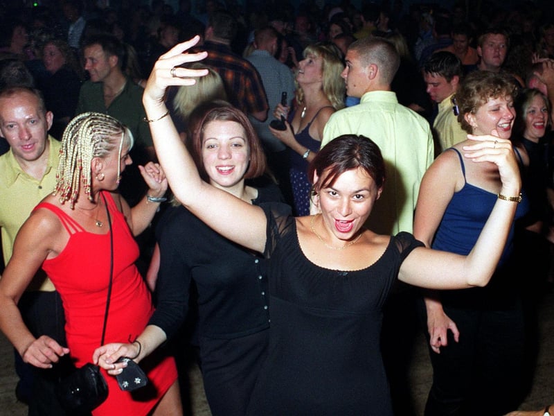 Revellers dancing the night away at Buddies 25+ nightclub at The Pyramids Centre, Southsea.