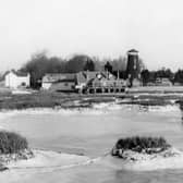 Langstone Mill and the lake in 1963. The News PP4898