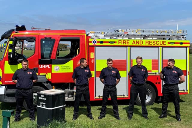 Firefighters from Southsea Fire Station