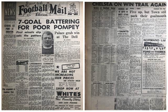 Flashback to November 1964, and the Sports Mail's front page headline says it all as Ipswich romp to a record-breaking Division 2 victory.