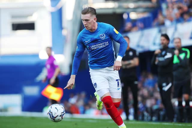 Ronan Curtis ranked as Pompey's highest performer in a disappointing afternoon at Fratton Park Photograph: PinPep Media / Joe Pepler
