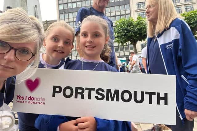 Young Portsmouth team supporters at last year's British Transplant Games