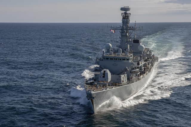 Stock imagery of HMS Kent. Picture: LPhot Dan Rosenbaum