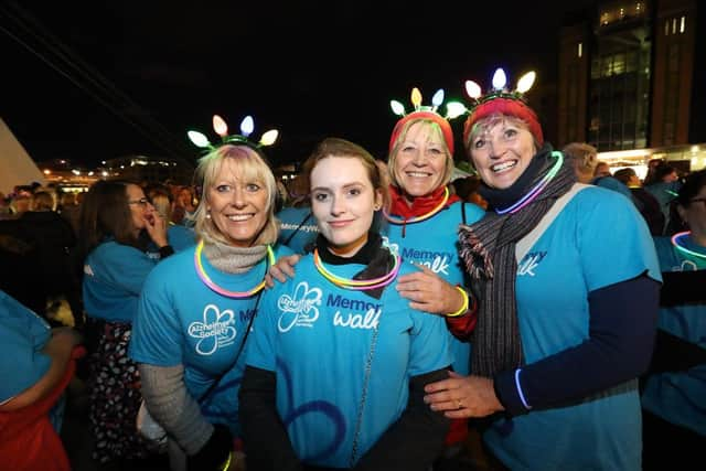 The Alzheimer's Society glow walk. Picture: Alzheimer's Society