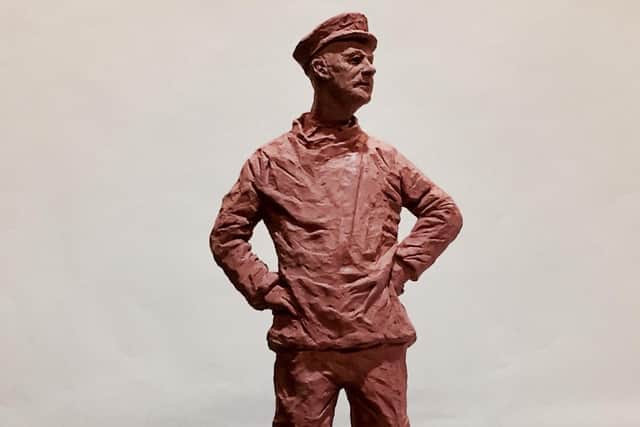 An image of the proposed model of Sir Alec Rose, created by sculptor Vincent Gray.