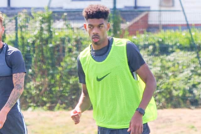 Reeco Hackett-Fairchild could start against Colchester. Picture: Habibur Rahman