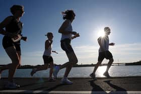 Joggers are a more common sight on the streets and pavements in January than at any other time of the year. Picture: Steve Reid