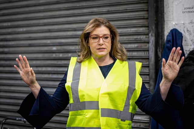 Excell Metal company shop opening with Penny Mordaunt at Hilsea, Portsmouth on Monday 24 January 2022

Pictured:   MP Penny Mordaunt touring the Excell Metal workshop

Picture: Habibur Rahman