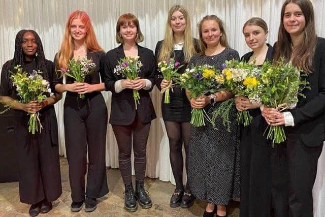 School leaver music scholars at the concert.