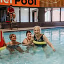 Pictured L-R Jean Hill, Pear Tree Court team members Jane Haynes and Eilish Bowles, and Hilda Reynolds at Mountbatten Centre