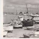 Eastney boats along Ferry Road, 1971. The News PP5745