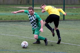 Mob Albion (green/white) v Burrfields. Picture: Sam Stephenson.