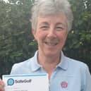 Jill England with the SafeGolf accreditation