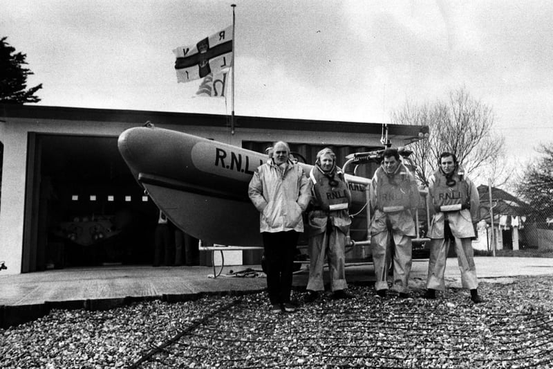 The Hayling Island Inshore Rescue Lifeboat crew, undated. The News PP3713