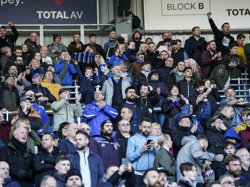 20,303 fans were packed into Fratton Park for the visit of Oxford United.
