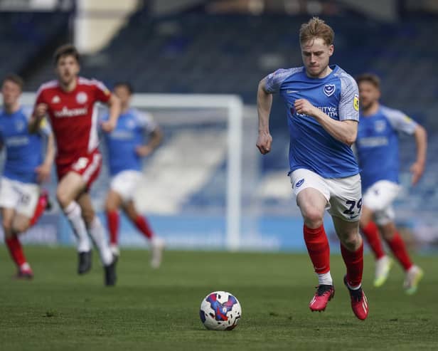 Paddy Lane impressed Gaffer For A Day James Lewis in Pompey's 1-0 win over Accrington. Picture: Jason Brown/ProSportsImages