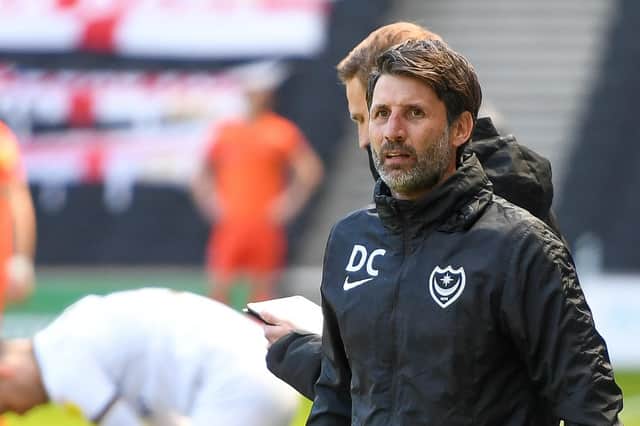 Danny Cowley is 90 minutes away from steering Pompey into the League One play-off semi-finals. Picture: Dennis Goodwin/ProSportsImages