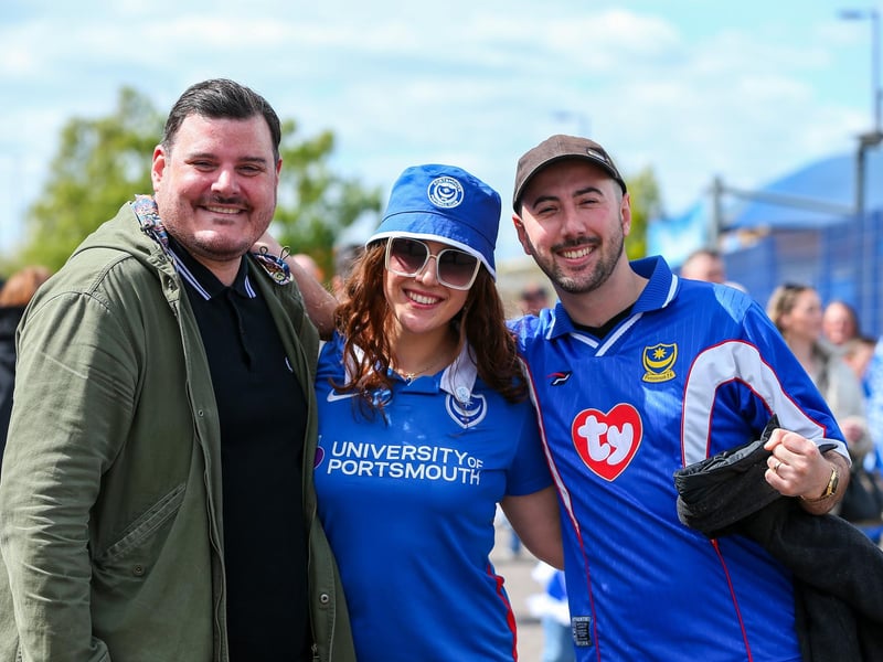 Pompey fans before the last home game of the season, Portsmouth v Wigan Athletic, at Fratton Park, PortsmouthPicture: Chris Moorhouse