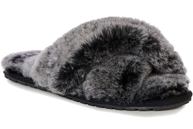 Treat your mum to this fluffy Mayberry Slipper available in black, charcoal and navy. Sizes range from a size 5-9. 
Mayberry Slipper – £49.00
Purchase online: https://dotique.co.uk/ or in store.