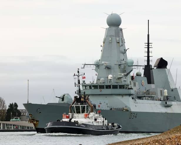 Houthi Rebels have falsely claimed to have attacked and sank HMS Diamond. The Portsmouth-based Royal Navy Type 45 destroyer has been deployed periodically to the Red Sea since early December after several attacks on merchant ships by the Iranian-backed Houthi rebels in Yemen. The militants attacked two ships over the weekend. Picture: LPhot Henry Parks.