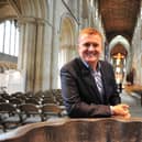 Aled Jones at Peterborough Cathedral. Picture by Rowland Hobson