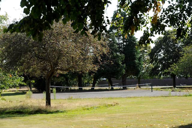 The tennis courts will be one of the many facilities which will be restored at Haslar Picture: Sarah Standing (290824-5765)