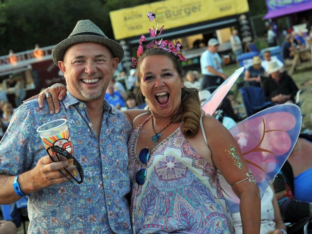 A butterfly - or perhaps a fairy - having a good time
