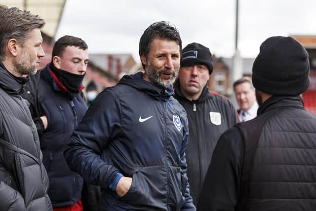 Danny Cowley has detailed Pompey’s nightmare 48 hour period which saw their clash with Crewe postponed.. Picture: Daniel Chesterton/phcimages.com