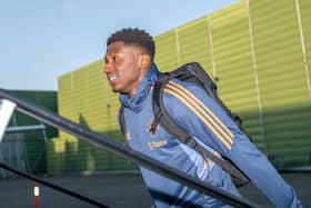 Di'Shon Bernard has joined Pompey on loan for the rest of the season.  Picture: Ash Donelon/Manchester United via Getty Images