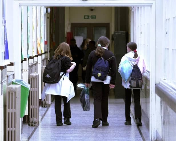 School corridor