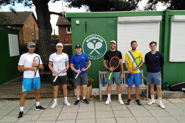 Lee v Warsash men (from left): Matt Rogers, Dan Eldred, Olllie Brind, Chris Cunningham, Matt Pond, Max Parr- Daniels. Missing S Pittman and Andy Herrod- Taylor (photographer)