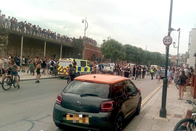 The Old Portsmouth riot on July 25, 2019
