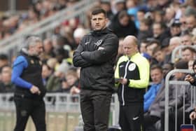 John Mousinho believes Pompey's play-off dream remains, despite their disappointing outcome against Port Vale. Picture: Jason Brown/ProSportsImages