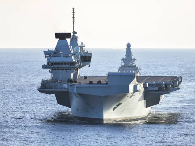 Pictured: HMS Prince Of Wales on Exercise Cold Response has started today off the shores of Norway