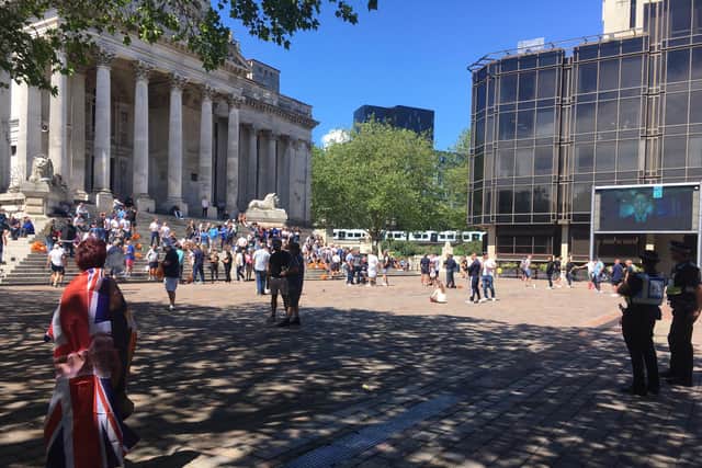 Members of Guards of Honour in Guildhall Square
