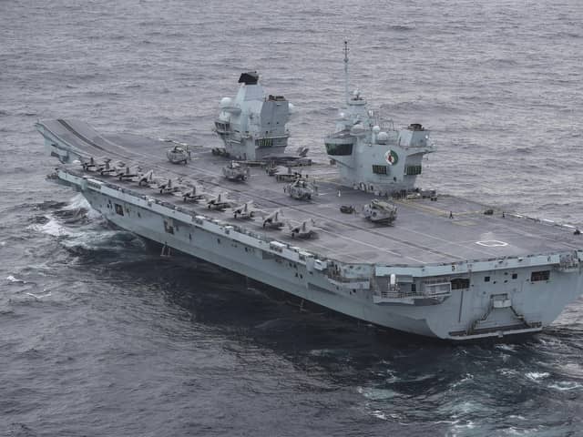 FULL UK CARRIER STRIKE GROUP ASSEMBLED FOR FIRST TIME

The full UK Carrier Strike Group assembled for the first time during Group Exercise 2020 on 4th October. Aircraft carrier HMS Queen Elizabeth leads a flotilla of destroyers and frigates from the UK, US and the Netherlands, together with two Royal Fleet Auxiliaries. It is the most powerful task force assembled by any European Navy in almost 20 years.