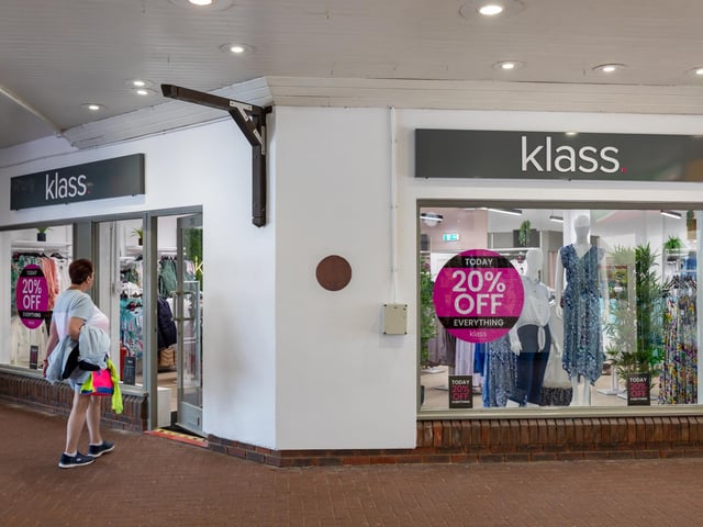Shoppers entering the new Klass store at Port Solent. Picture: Mike Cooter