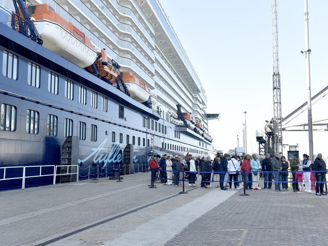 Visitors explored Portsmouth while they stopped off in the city.