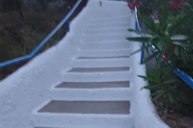 Ms Porter said the family had to stay in a two star hotel, and had to carry heavy luggage up over a hundred stairs.