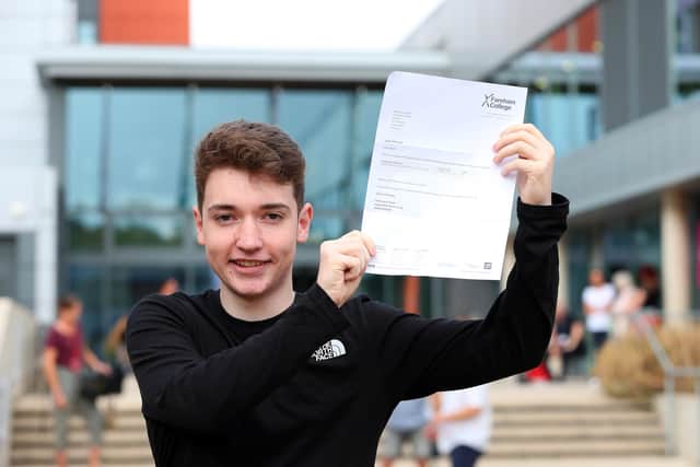 Niall Dorrington has Distinction* in digital production, design and development at T Level. He is going to Lancaster University to read software engineering. Fareham College
Picture: Chris Moorhouse (jpns 180822-20)