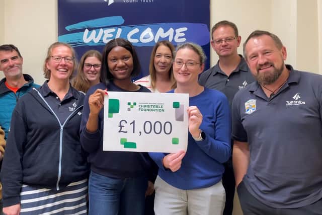 Tall Ships Youth Trust received a £1,000 donation from Yorkshire Building Society Charitable Foundation