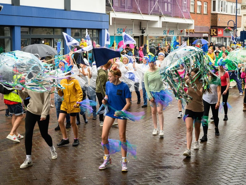 Umbrellas were needed
Picture: Keith Woodland (170721-57)