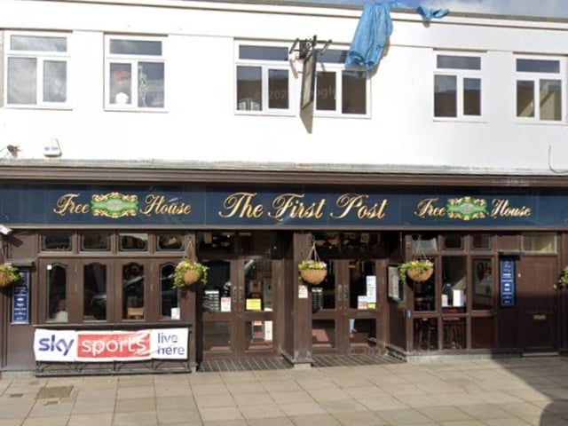 The First Post at 42 High Street, Cosham, has a pint of Carling for £3.43