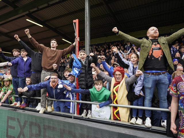 Pompey fans enjoyed their final day out of the season at Lincoln - which produced a 2-0 win