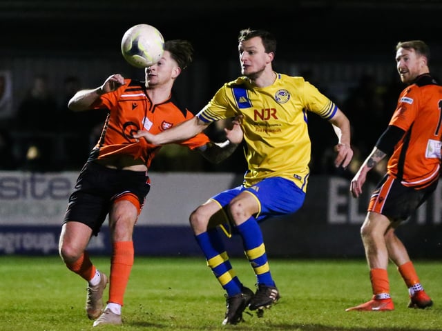 Portchester (orange) v Meon Milton. Picture by Nathan Lipsham