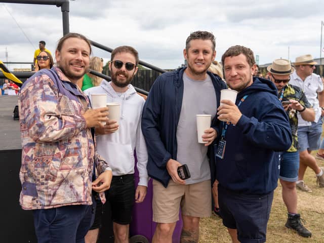 Festival goers at Strongbow Yard at Victorious Festival 2021. Photo by Matthew Clark