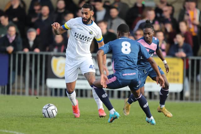 Hawks striker Stefan Payne has been struggling with a slight hamstring issue this week Picture: Dave Haines