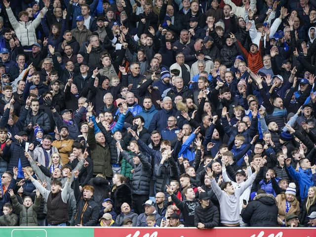20,113 fans were packed into Fratton Park as Pompeym welcomed their biggest crowd into PO4 for more than 13 years