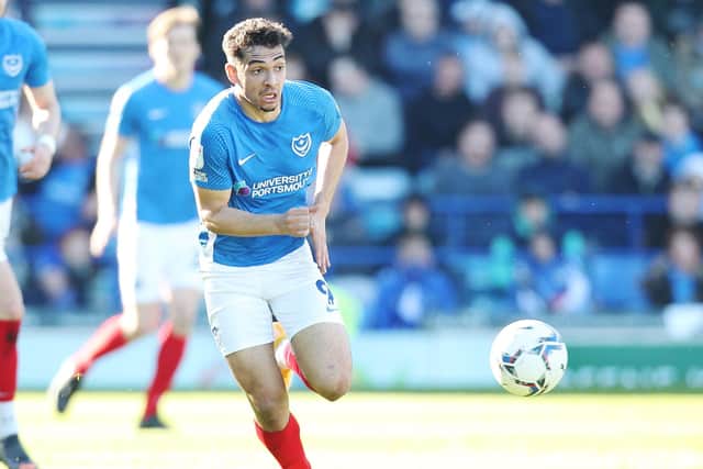 Tyler Walker has found the net once in 13 appearances since arriving at Pompey on loan from Coventry. Picture: Joe Pepler