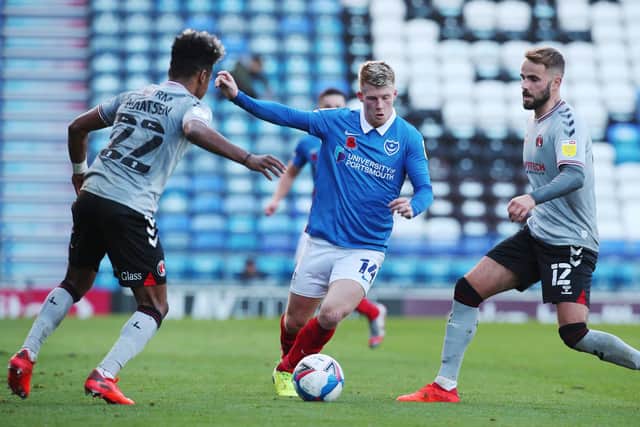 Andy Cannon is revelling in a regular first-team spot, making his fifth successive league start in Saturday's Charlton loss. Picture: Joe Pepler